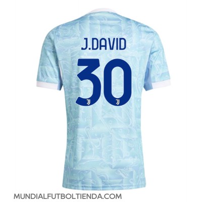 Camiseta Juventus Jonathan David #30 Segunda Equipación Replica 2025-26 mangas cortas Camiseta Juventus Jonathan David #30 Segunda Equipación Replica 2025-26 mangas cortas